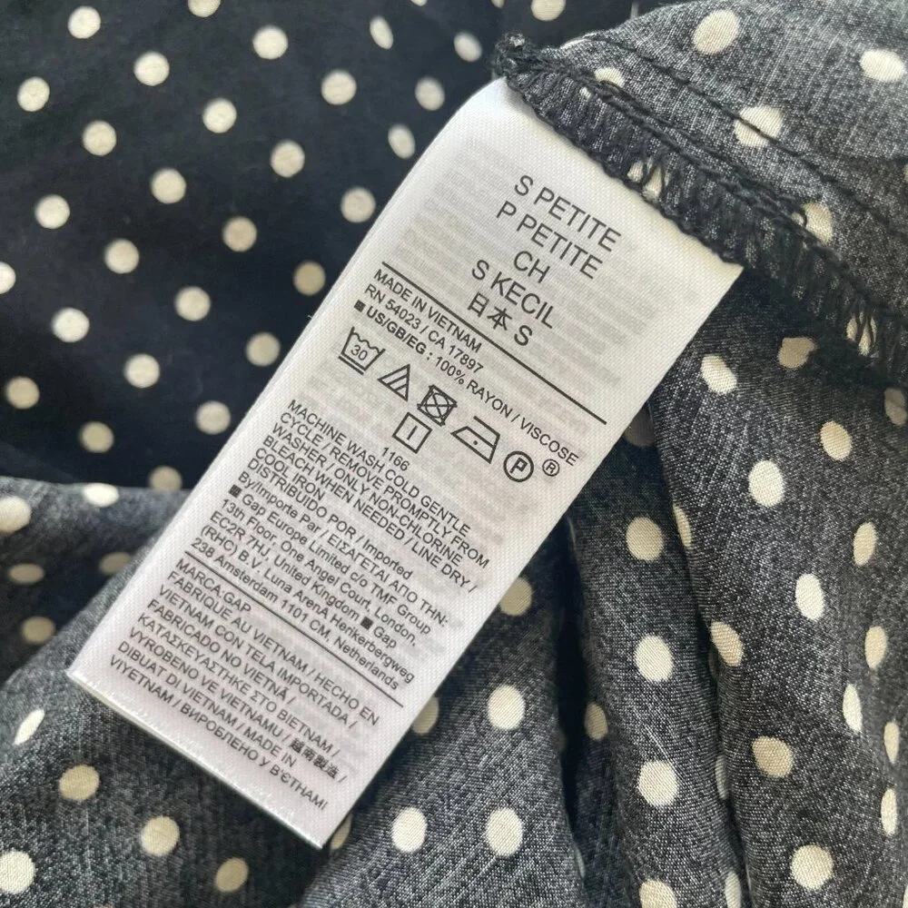 GAP Crepe Handkerchief Hem Midi Skirt  NWT - Picture 7 of 7